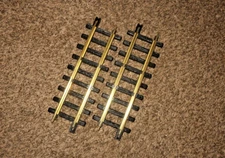 New Bright Holiday Express 2 STRAIGHT TRACKS 380 Series POLISHED track Pair