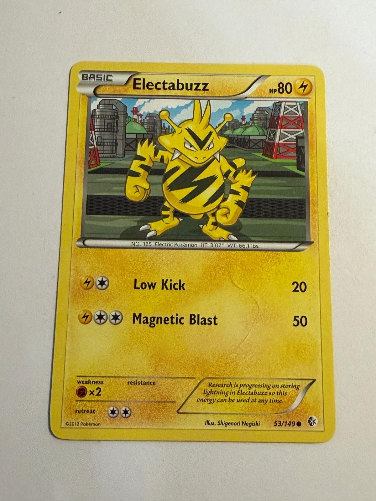 Electabuzz 53/149 Common Boundaries Crossed Pokemon Moderately Played