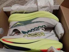 Hoka Mach 7 Mens Size 10 D Shoes 1171904 FYZ Limited:Frost/Neon Yuzu