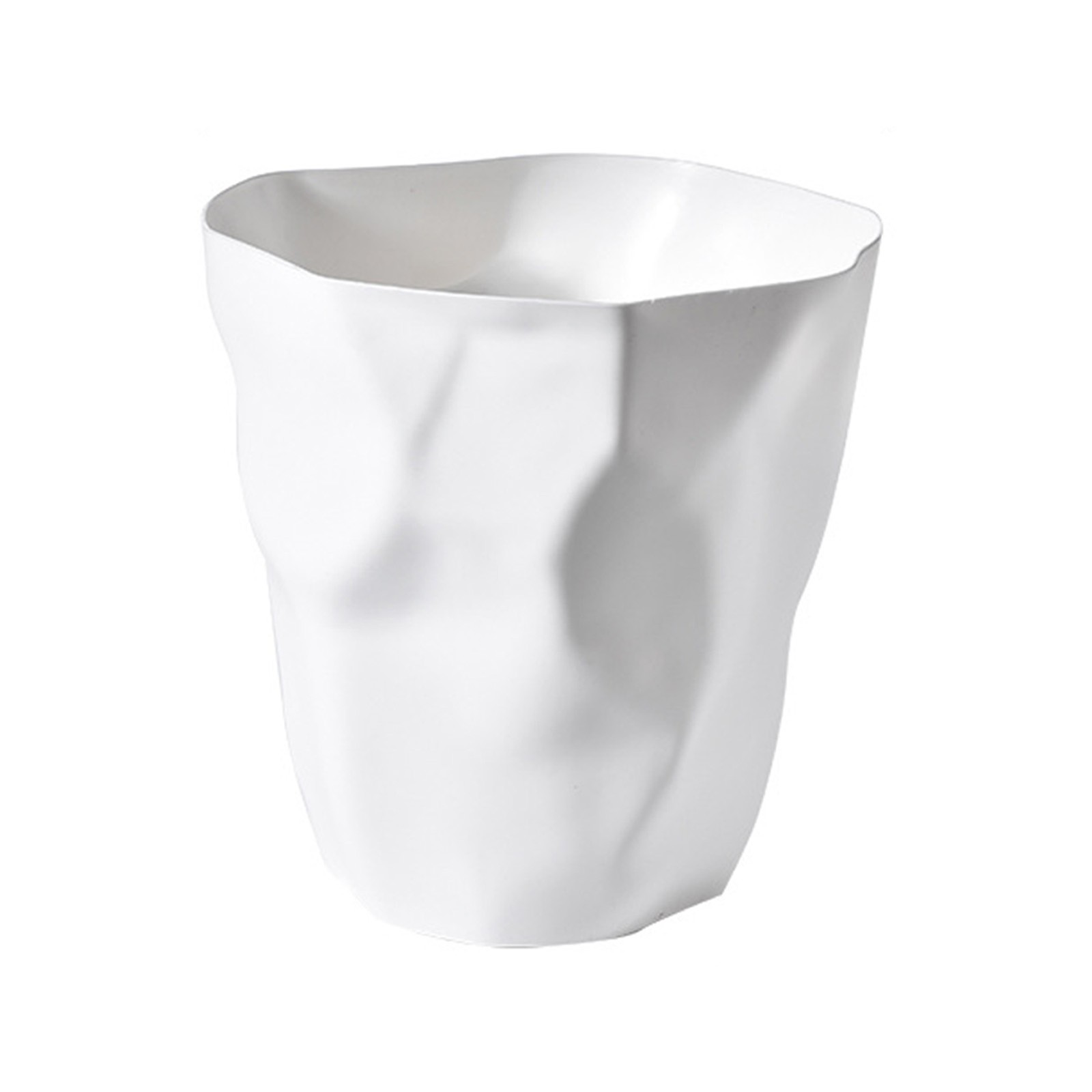 Wastebasket Trash Can Open Top Plastic For Bathroom.