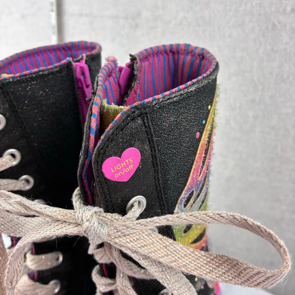 Zapatillas altas Skechers Twinkle Toe iluminadas niñas 1,5 Pop Princesa Mariposa Foto 2 de 4