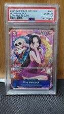 2025 ONE PIECE OP13 051 CARRYING ON HIS WILL BOA HANCOCK ALT ART PSA 10 GEM MINT