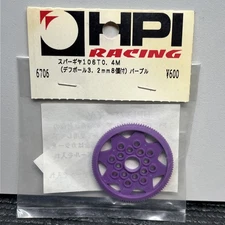 HPI 6706 64P 106T Spur Gear 64 Pitch 106 Tooth Pan Car Touring Purple Vintage
