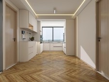 £16.99m²  - Glue Down LVT Flooring Herringbone Honeywood Classic - Wood Effect