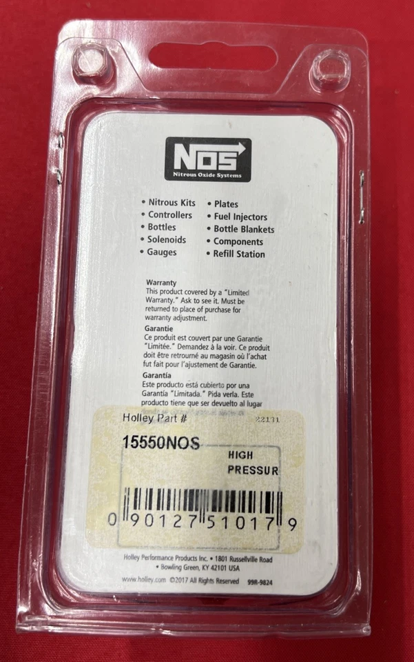 NOS 15550NOS High Pressure Nitrous Filter, -4AN x -4AN Billet Aluminum - Image 2 of 2
