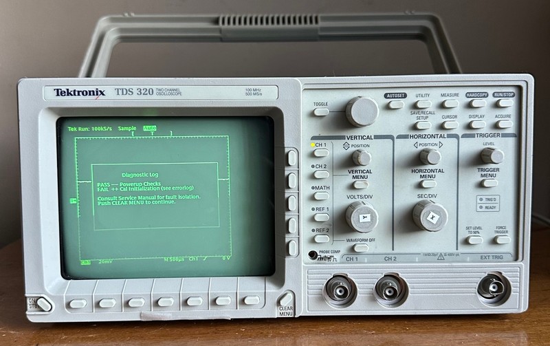 Tektronix TDS 320 100MHz 500MS/s Two Channel Digital Storage Oscilloscope