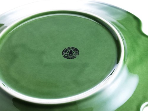 Bordallo Pinheiro Cabbage Green Dinner Plate Set of 4 with Wine Savant Cleani... - Picture 3 of 5