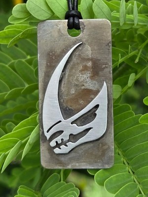 Hand Made   Mudhorn Signet Necklace Pendant  Star Wars Dog Tag Necklace
