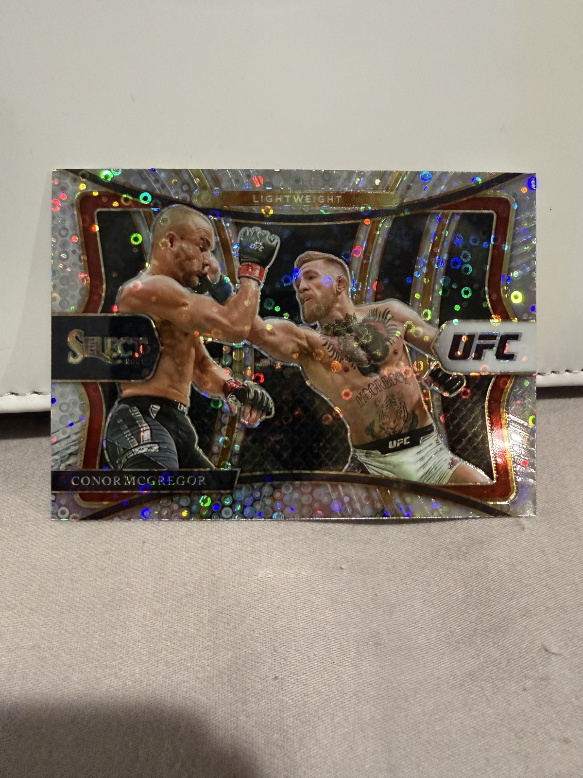 2021 Panini Select UFC Premier Level Disco Prizm Conor McGregor #199 0b11