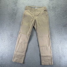 Lee Pant Mens 28x30 Brown Cotton Chino Straight Leg Slim Business Preppy Career