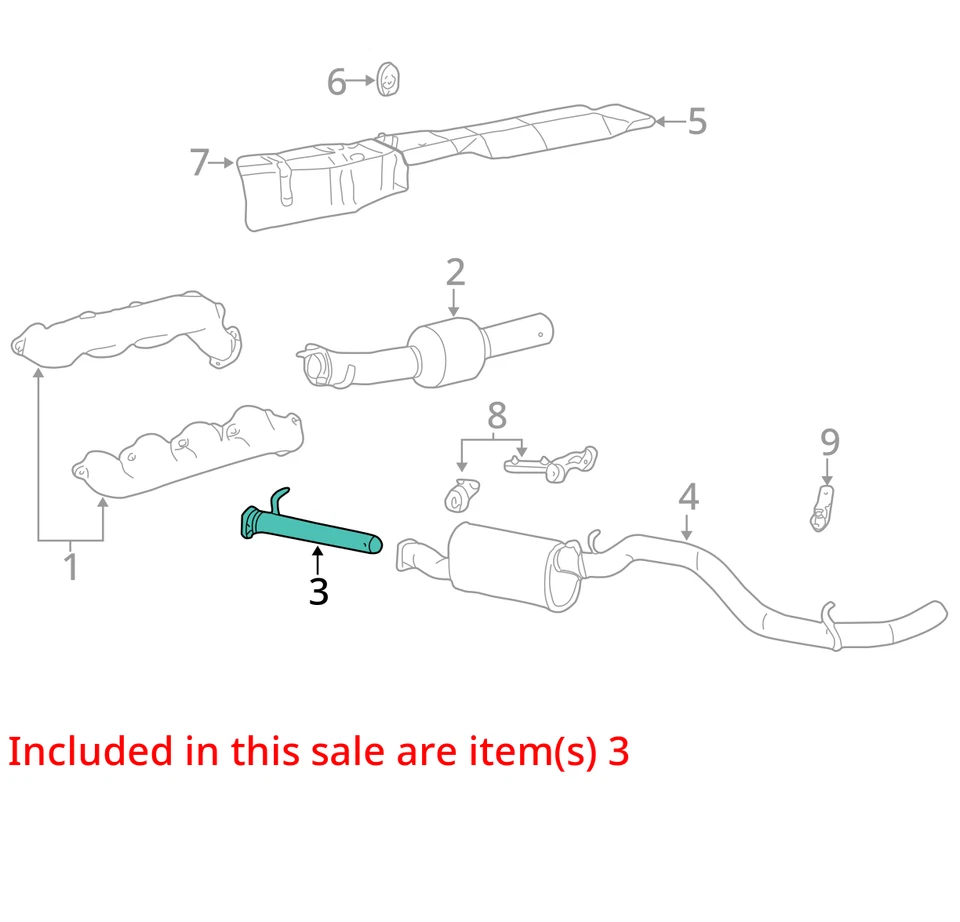 Ford F-350 Super Duty F-250 Super Duty 2001-2003 tubo de escape delantero 1C3Z5A212DA Foto 2 de 3