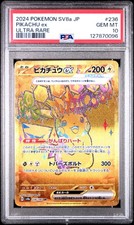 Pikachu Ex 236 Pokemon Japonés Sv8a-Terastal Fest Ex Ultra Raro PSA 10 GEMA MT