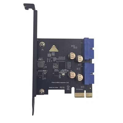 Tarjeta de Expansión PCI-e A USB 3.0 con Conector Dual de 19 Pines PCIe 2.05571 - Imagen 1 de 4