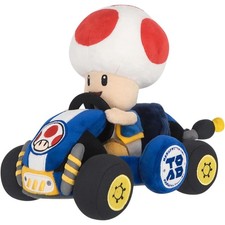 Official Little Buddy Super Mario Mario Kart World Toad Plush 9" Nintendo 2015