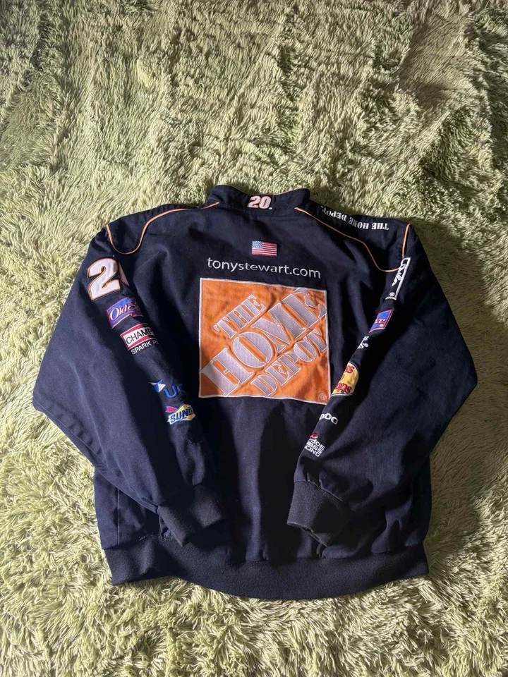 Vintage Jeff Hamilton JH Designs Tony Stewart Home Depot NASCAR Jacket Size 2XL! - Image 2 of 4