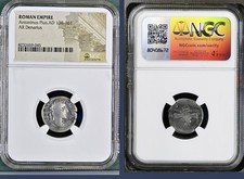 Roman Emperor Antoninus Pius Silver Denarius 138-161 AD NGC Genuine Coin