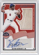 2025 Stars and Stripes USA Signatures Silhouettes Kevin Roberts Jr Auto 1r0p