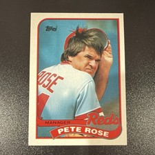 Topps 1989 Pete Rose #505 Cincinnati Reds Team Checklist Base Set Baseball Card