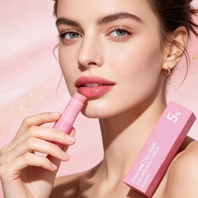 PDRN Pink Collagen Volume Multi Balm 10g 5% Volufiline Anti-Aging Stick