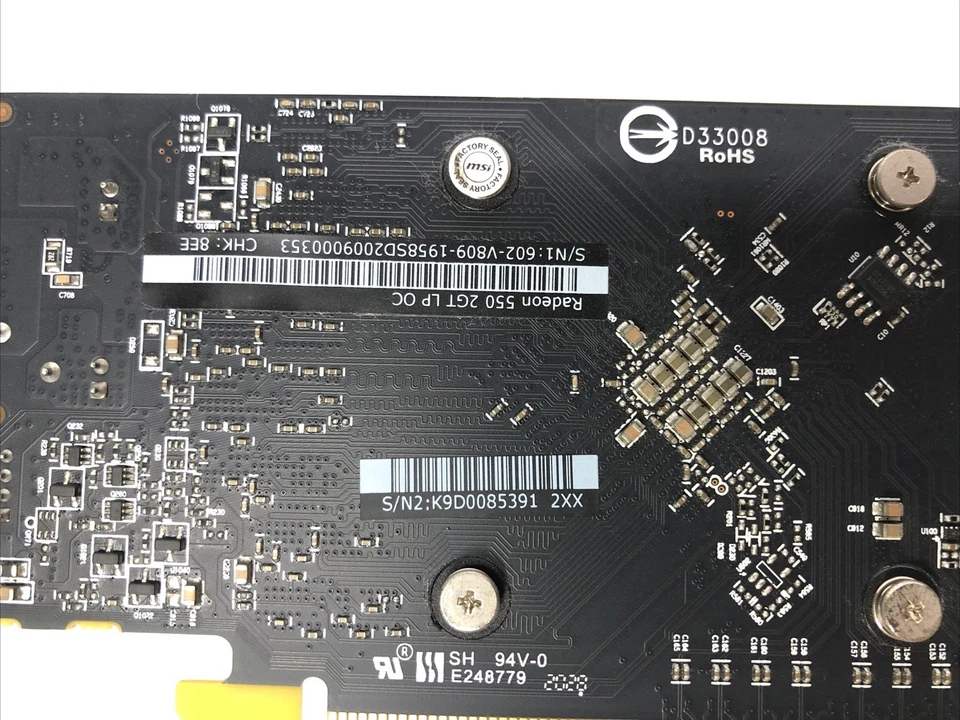 MSI Radeon RX 550 2GT LP OC 2GB GDDR5 Video Card (912-V809-2635) Low Profile - Image 4 of 4