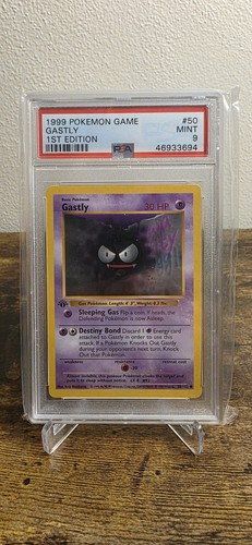Pokemon 1999 1st Ed Gastly PSA 9 50/102
