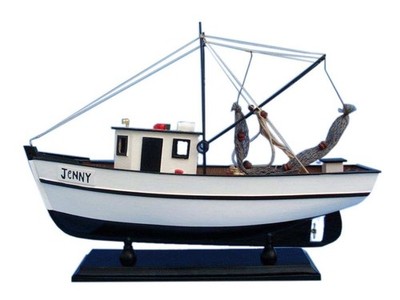 Wooden Forrest Gump - Jenny Model Shrimp Boat 16''