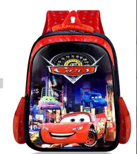 Lighting McQueen School Bag for Boys Girls Light Weight Cars Backpack UK