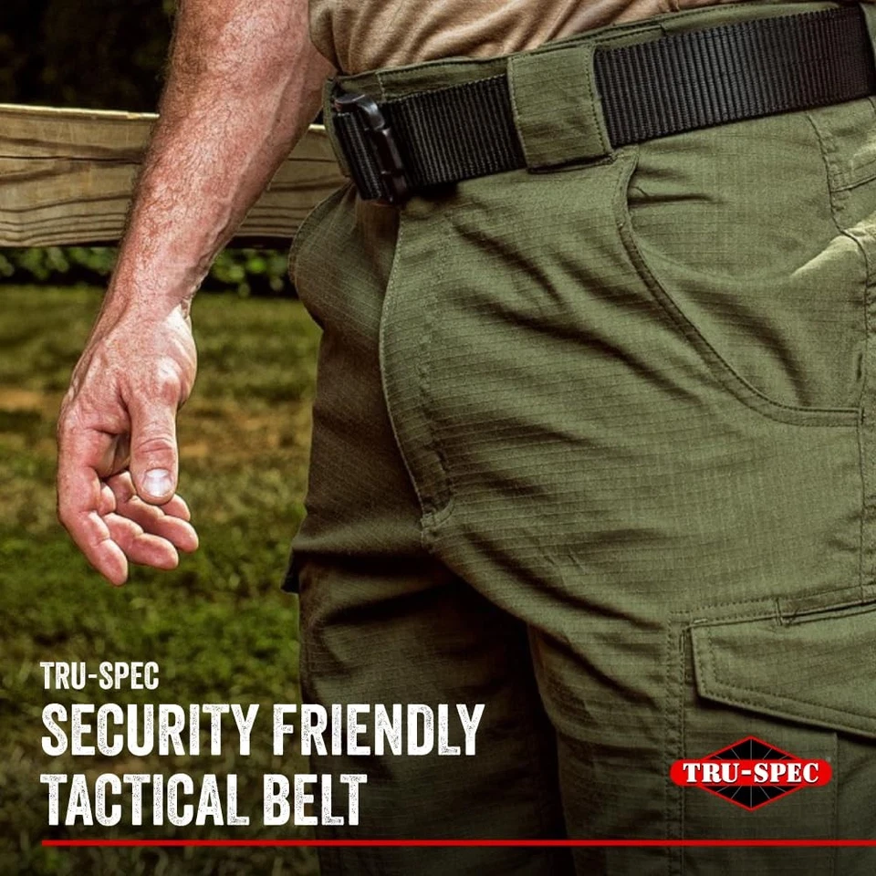 Security Friendly Tactical Belt - Durable, Rip-Resistant Nylon Belts for Men ... - Image 2 of 4