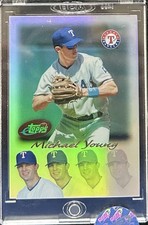 2004 ETopps Baseball Michael Young #93 /2004, Texas Rangers, In-Hand.