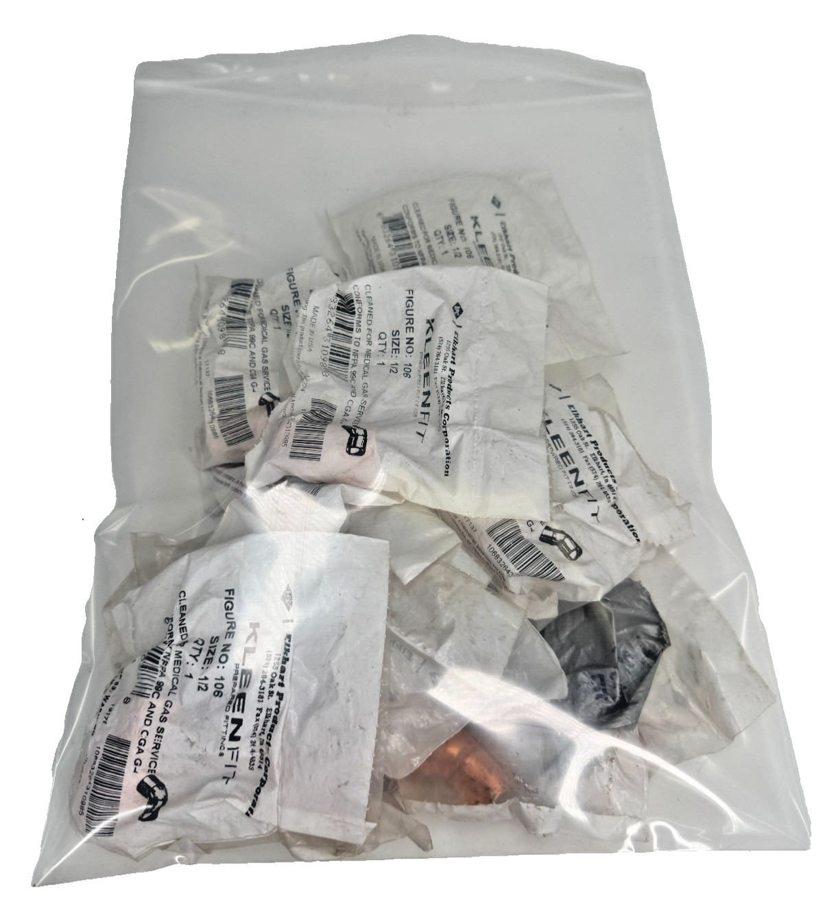 (14 PK) EPC KLEENFIT 106 45-Degree Elbow 1/2" C x C CTS Copper Sweat Fitting