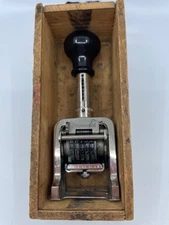 "Commercial" numbering stamp, 5 digits, orig box, self-inking