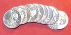 LOT (10 COINS) Mixed Dates Washington 25C Silver Quarter Dollars, UNC BU!