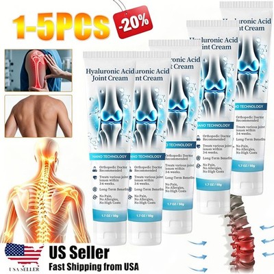 5PCS NEW Hyaluronic Acid Joint Cream - Joint- Knee Pain Relief 1.76oz/ 50g