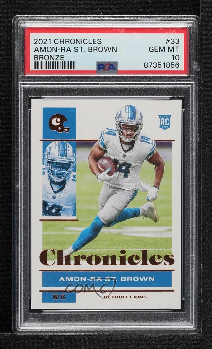 Amon-Ra St. Brown Panini Chronicles #33 Bronze