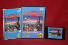 Aerobiz (Sega Genesis, 1992) Authentic Game Cartridge, CIB Complete