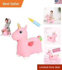 Eco-Friendly Inflatable Unicorn Hopper - Fun Indoor/Outdoor Activity for Kids