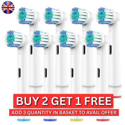 AMW Electric Toothbrush Heads Compatible With Oral B Braun Replacement Brush Head