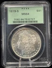 PCGS MS64 1879-S United States Morgan One Dollar Silver Coin S$1-727