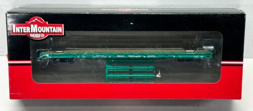 InterMountain HO GN Great Northern 60' Wood Deck Flat Car #161253. 46408-29. Neu