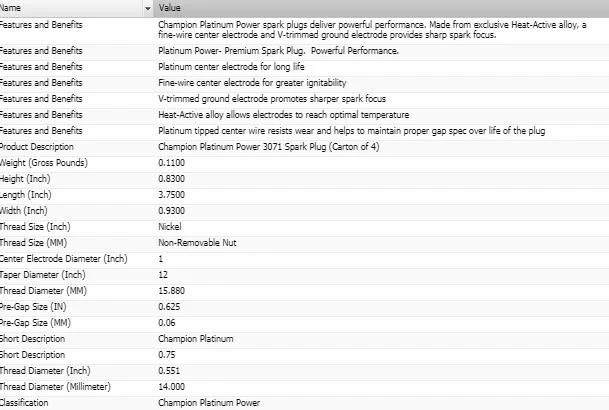 6 件装 Spark Plugs Champion 白金套装适用于 HYUNDAI TUCSON 2005 - 2009 V6-2.7L — 第 4/4 张图片