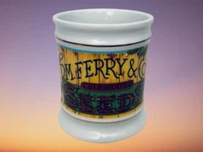 Vintage 1982 The Corner Store Porcelain Mug Collection D.M. Ferry & Co Cup Japan