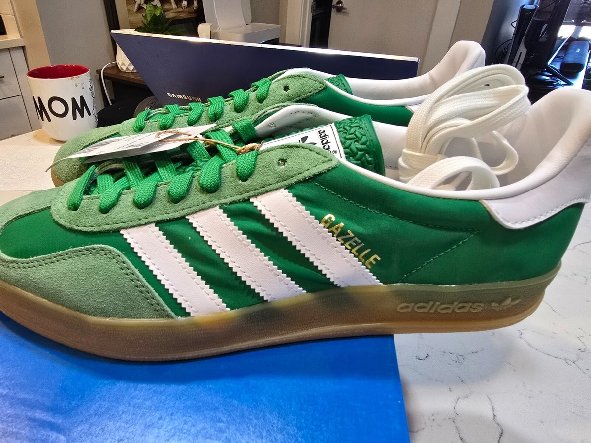 Adidas Originals Men's Gazelle Indoor Shoes Green IE6605 Size 10