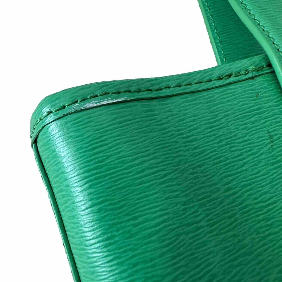Bolso de Mano Lauren by Ralph Lauren Cuero Saffiano Newbury Verde/Mallard NUEVO Foto 4 de 4