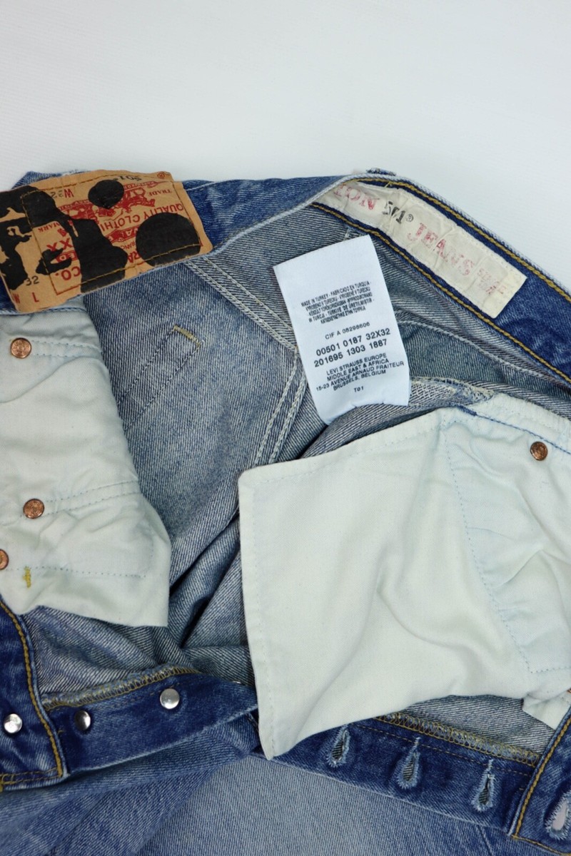 Levi's Vintage Limited Edition 501 Light Blue Washed Denim Jeans