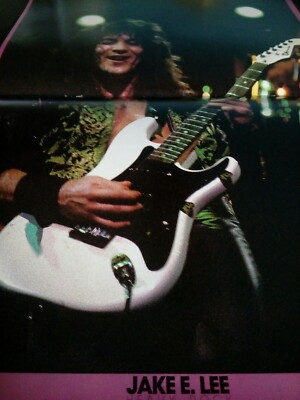 JAKE E LEE lot posters VINTAGE MAG NEW VERY RARE LIVE ROCK LARAKELA.com no dvd
