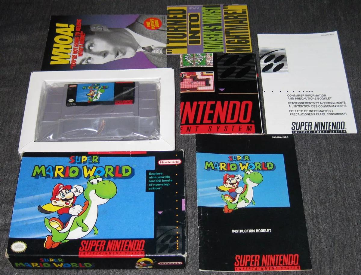 Super Mario World (SNES, 1991) for sale online