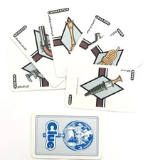 CLUE Cards Complete Set of 6 Weapons 1986 Board Game Replacement Pieces Parts 