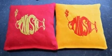 Eight Quality Cornhole Bags -Phish! Whole Corn or Pellets