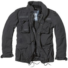 Image of BRANDIT M65 GIANT MENS FIELD JACKET WARM POLICE COAT SECURITY LINER PARKA BLACK