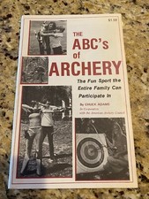 Folleto de 4 folletos de catálogo de tiro con arco vintage ABC